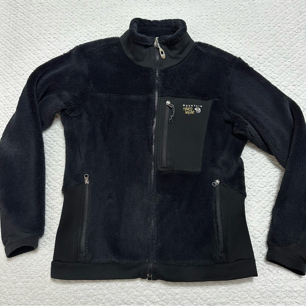 Mountain Hardwear Black Fleece Full Zip Jacker Women’s Size Medium